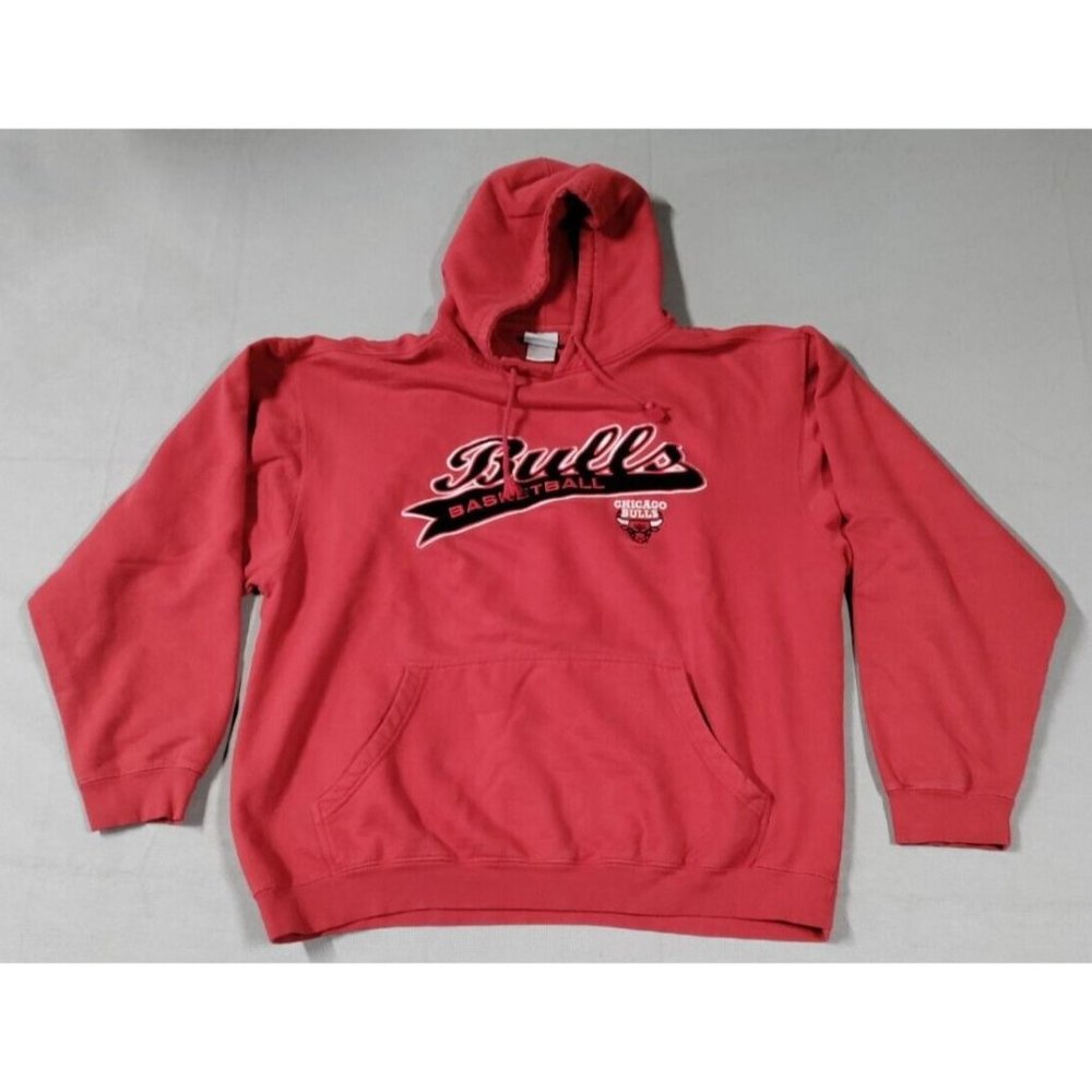 NBA Chicago Bulls Red Sweatshirt Hoodie Size XL